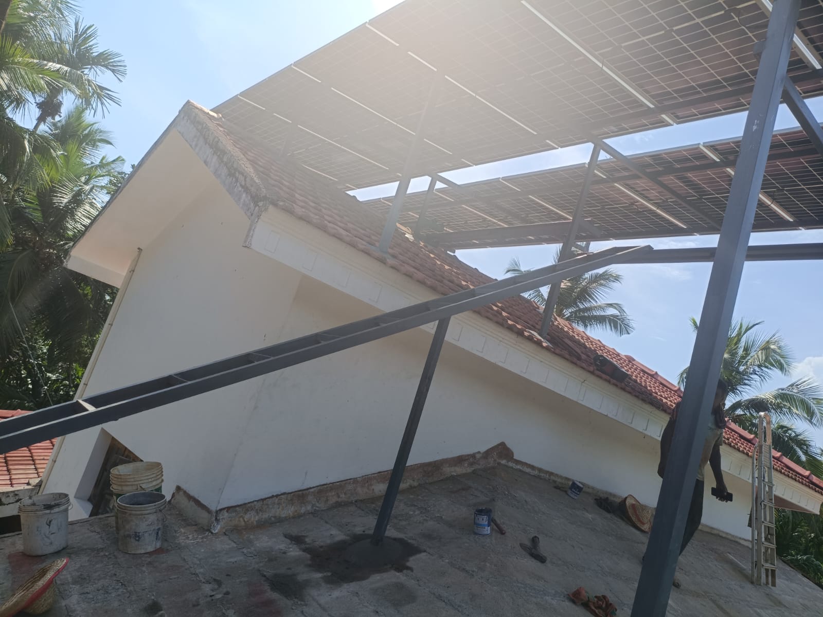 Rooftop solar array