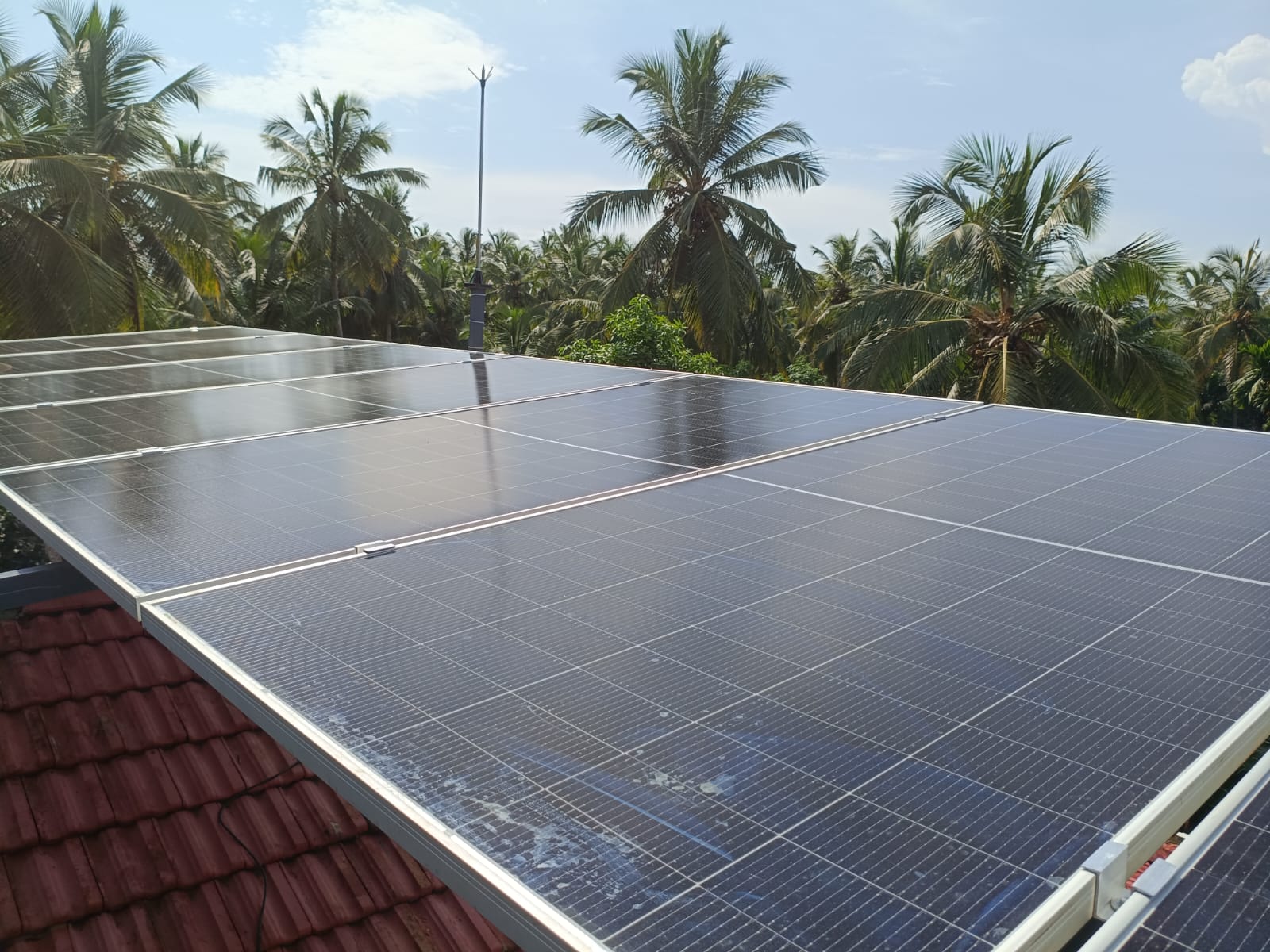 Solar roof installation