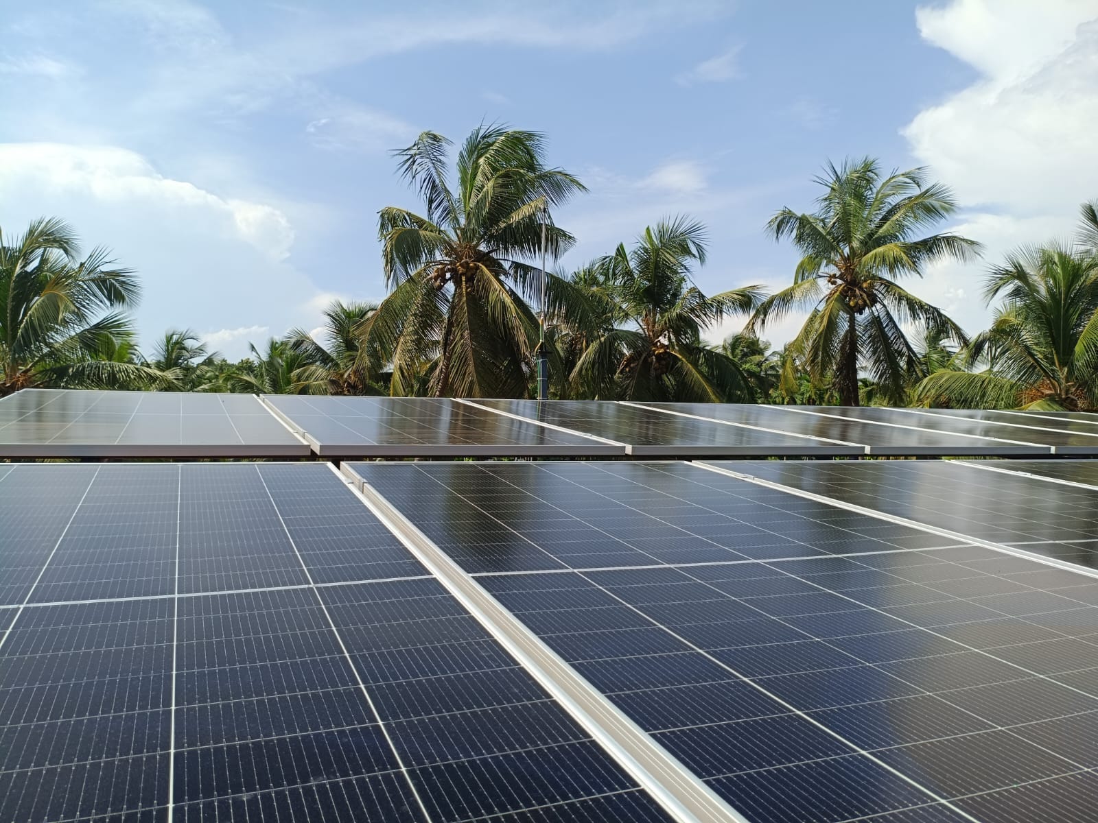 Large solar array